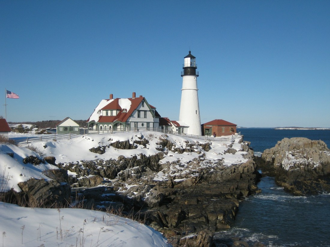 Maine in the winter